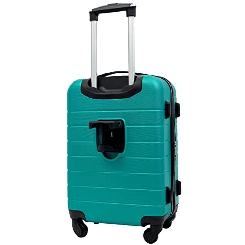 Wrangler Smart Spinner Hardside Luggage, 2 Piece Set, Teal