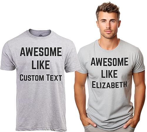 Awesome Like My Daughter | Funny Tee Shirt, Sarcastic Saying Humor Dad Joke T-Shirt for Father Grandpa Daddy B0B9ZTP9F7