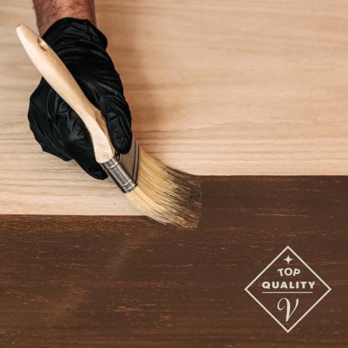 Varathane Premium Fast Dry Wood Stain | 1 Hour Dry Time | 1 Coat Color | Interior Wood Stain | Furniture, Cabinets, Doors, Trim | Half Pint | Dark Walnut