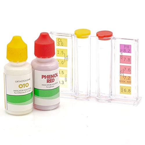 WWD POOL Swimming Pool Spa Water Chemical Test Kit for Chlorine and Ph Test (2 Way Test Kit)
