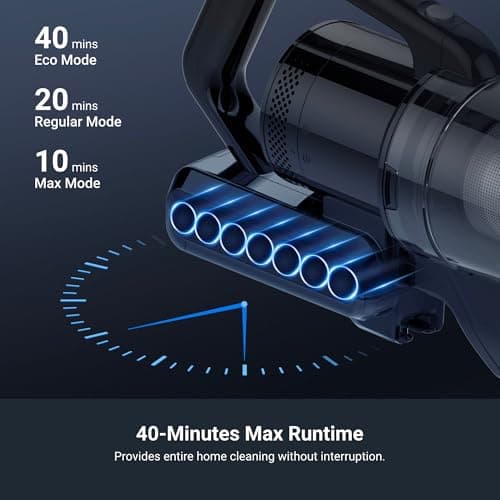 Eureka RapidClean Pro Cordless Vacuum Cleaner for Hard Floors, Lightweight Stick Vacuum LED Headlights, Convenient Stick and Handheld Vac, Green, NEC285GR