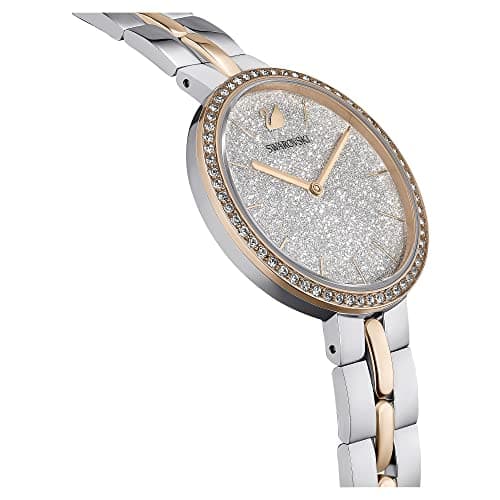 Swarovski Cosmopolitan Crystal Watch, Clear Crystals, Rose Gold Tone Finish, Swiss Made, Part of The Cosmopolitan Watch Collection