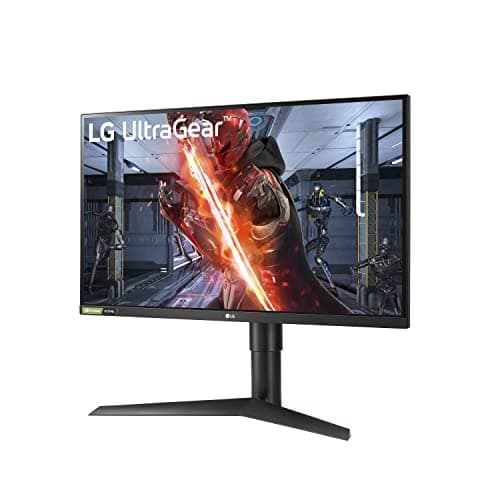 LG 27GL83A-B 27-Inch Ultragear QHD 2560 x 1440 IPS Gaming Monitor, 144Hz, 1ms (GtG), NVIDIA G-SYNC, AMD FreeSync, HDR10, HDMI, DisplayPort, Tilt/Height/Pivot Adjustable Stand, Black