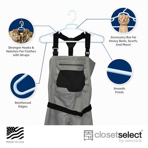 19" XL Plastic Hangers, Giant Heavy Duty Hanger, Merrick, XL Hanger, 36