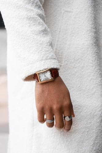 Peugeot Men’s Vintage Tank Shape 14K Gold Plated Wrist Watch with Roman Numeral Dial