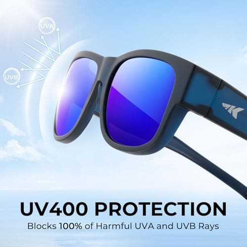 KastKing Chariton Fit-Over Polarized Wrap Around Over Sunglasses for Men and Women, Ideal for Driving Fishing Cycling Running