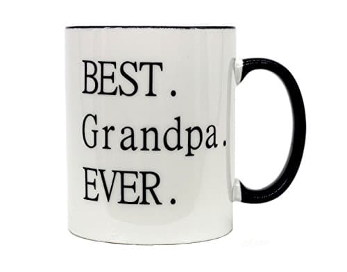 Mecai Grandparents Gifts-Best Grandma/grandpa ever -11 OZ ceramic Coffee Mugs set of 2- Novelty Christmas Birthday Thank You Gifts For Grandparents Ideas