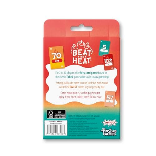Beat The Heat Game | Family Party Card Game for Kids and Adults | Ages 8+ | 2 to 10 Players | 20 Mins. | Easy to Learn Strategy Card Games for Groups