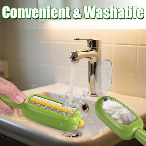 Reusable Lint Rollers for Pet Hair, Washable Lint Roller Reusable, Portable Lint Brushes Remover for Clothes（2 Pack）