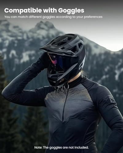 ILM Adult Mountain Bike Helmet Men & Women Full Face Lightweight BMX MTB Helmet ASTM CPSC CE Certified Cycling Helmet Model ZL-B068
