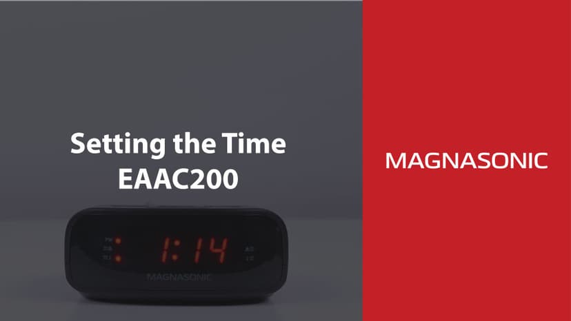 Magnasonic Digital AM/FM Clock Radio with Battery Backup, Dual Alarm, Sleep & Snooze Functions, Display Dimming Option (EAAC200)