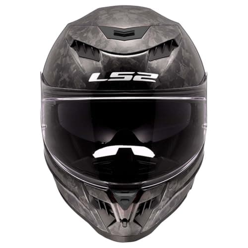 LS2 Helmets Dragon Carbon Full Face Motorcycle Helmet W/ SunShield