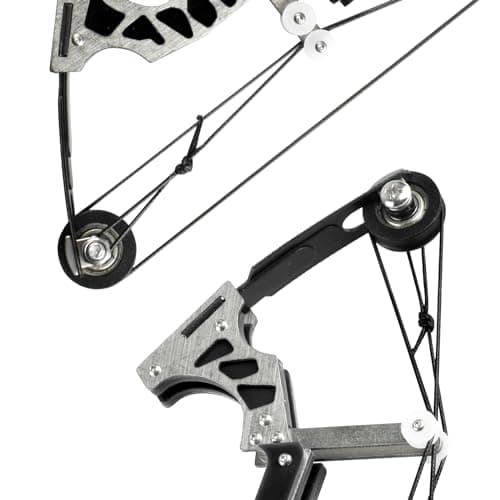 Archery Bow Set Left and Right Hand Compound Bow Hunting Bow Metal Material Catapult RH/LH for Practice Archery