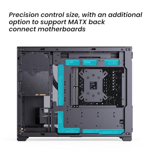 JONSBO D32 STD Micro-ATX PC Case,High Compatibility Mini Desktop Case, Support MATX Back-Connect/BTF MB,365mm GPU/240AIO/163mm Air Cooler, ATX/SFX-L/SFX PSU, USB3.2 PC Gaming,Black