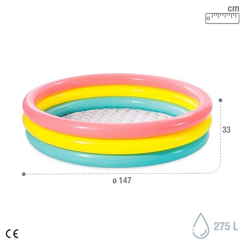 Intex Kiddie Pool - Kid's Summer Sunset Glow Design - 58" x 13"