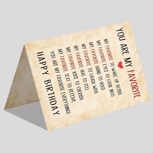 Happy Birthday Cards Gifts Decorations for Men Women Him Her Boyfriend Girlfriend Couple IDU Birthday Card Gifts for Husband Wife Men Women B0GKY4S1GL