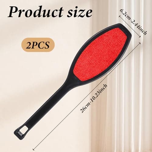 2 Pack Double-Sided Lint Brushes Reusable Lint Remover Brushes for Clothes 2 Sided Pet Hair Remover Washable Clothes Hair Roller Cleaning Brush for Sheet Carpet Furniture Fabric