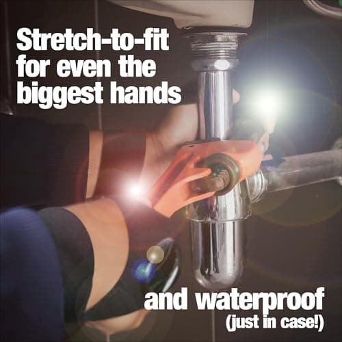 Mylivell Handsfree LED Flashlight Gloves, Fathers Day dad Gifts for Fishing dad, Camping Flashlight Gadgets for Men, Gloves with Lights for Working on Cars, Handy Mens Gifts, Mens Tools Gifts