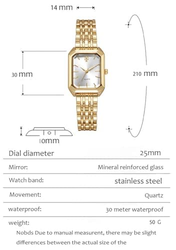 BESTKANG Watches for Women Wrist Watches Steel Strap Womens Watch Casual Fashion Simple Square Quartz Wristwatch