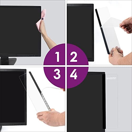 Computer Monitor Memo Board Computer Sticky Note Holder Office Desk Accessories 2pcs Computer Monitor Memo Board Office Supplies B0BRMX3SWH