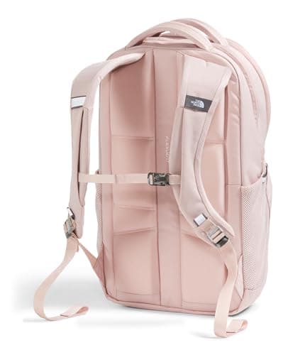 The North Face Women's Jester Everyday Laptop Backpack - Commuter Travel Bag, Laptop Sleeve, Water-Repellent, Pink Moss, One Size