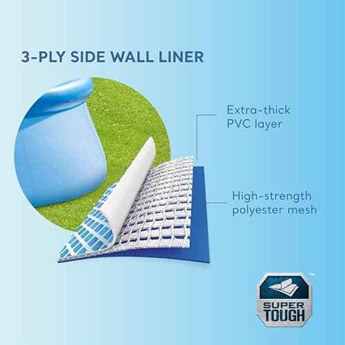 Intex 28167EH Easy Set Inflatable Swimming Pool Set: 15ft x 48in – Includes 1000 GPH Cartridge Filter Pump – Removable Ladder – Pool Cover – Ground