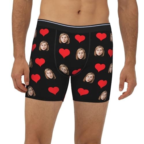 Personalized Boxers for Christmas Birthday Gifts Custom Boxers for Woman Men Husband Boyfriend B0DS4D9C7K