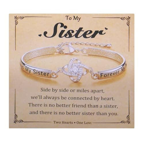 iJuqi Sister Christmas Gifts from Sisters - Big Middle Little Sister Bracelet Birthday Gifts