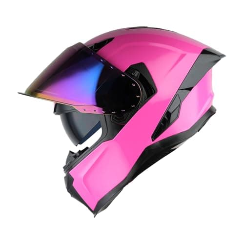 1Storm Motorcycle Full Face Helmet for Adults Men and Women Street Bike Racing Helmet DOT Approved with one Extra Clear Shield