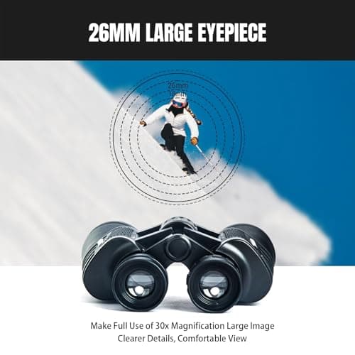 30x50 High Powered Binoculars for Adults, Waterproof Compact Binoculars with Low Light Vision for Bird Watching Hunting Football Games Travel Stargazing Cruise, Christmas Birthday Gifts for Men