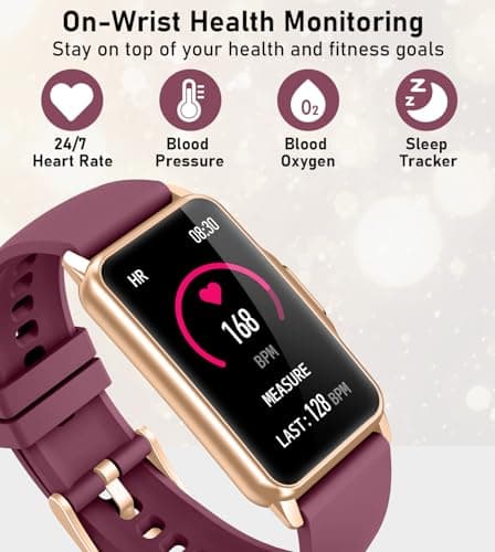 Smart Watch Health Fitness Tracker with 24/7 Heart Rate, Blood Oxygen Blood Pressure Sleep Monitor, 115 Sports Modes, Step Calorie Counter Pedometer IP68 Waterproof for Android and iPhone Women Men