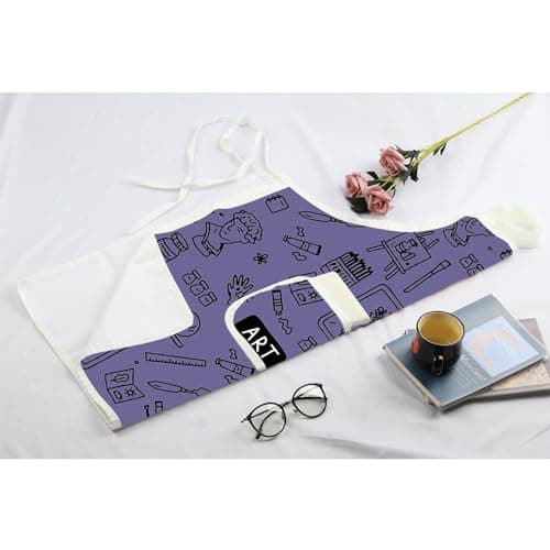 MBMSO Painting Artist Apron with Pockets Artist Painter Gifts Art Lover Gift for Art Teacher Student Painter Apron Waterproof B0CSDBGH7X