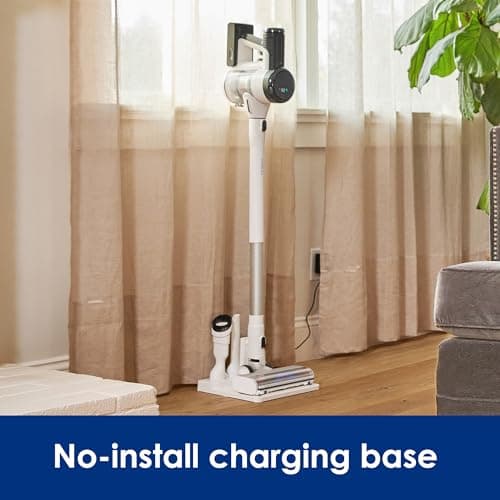 Tineco Pure ONE S15 Essentials Cordless Vacuum Cleaner, Stick Vacuum Rechargeable with Anti-Tangle Brush, LED Headlights for Hard Floor, Pet Hair & Home Cleaning