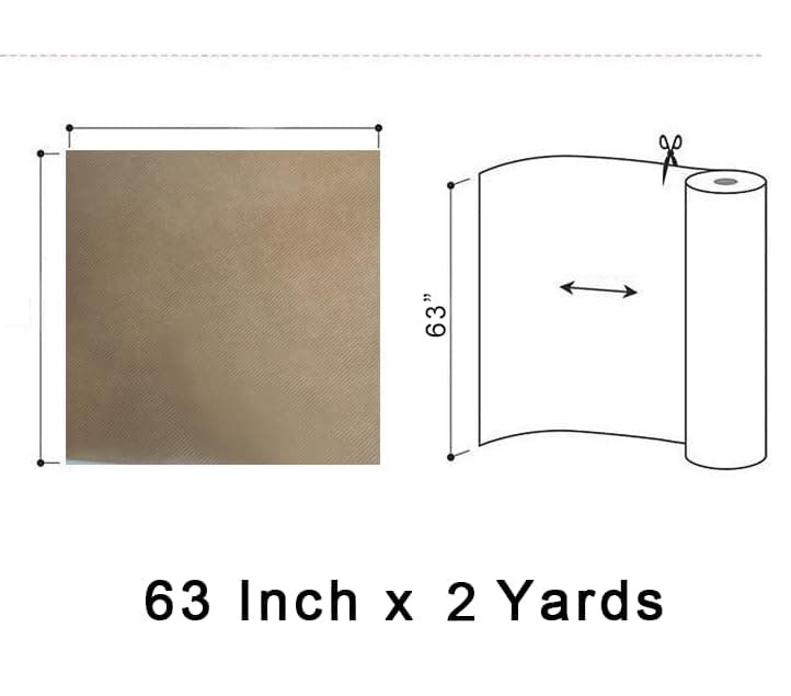 YYCRAFT Upholstery Cambric Dust Cover Fabric by The Yard 63" Wide Replacement for Sofas, Chairs, Furniture-2 Yards Tan