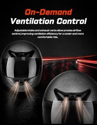 TCMT Full Face Motorcycle Helmet for Adults Men Women, Lightweight Polycarbonate Street Bike Dirt Bike Helmet with Anti-Scratch Mirror Shield and Removable Liner, DOT Approved