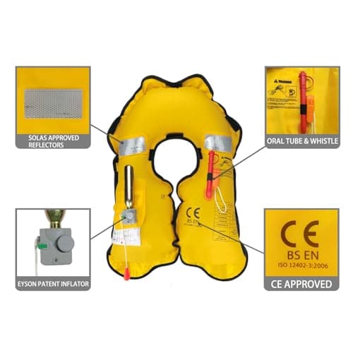 Eyson Inflatable Life Jacket Life Vest Basic Manual (639 Green Camouflage Manual)