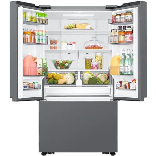 Samsung 27 Cu. Ft. Smart 3-Door French Door Counter-Depth Refrigerator with Dual Auto Ice Maker, All-Around Cooling, Stainless Steel