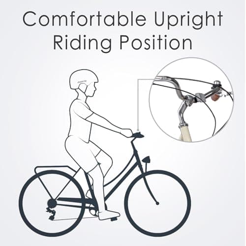 AVASTA Vela Hybrid Bike for Adult Women Female Lightweight Step Through 26 Inch High Tensile Steel Frame City Commuter Comfort Lady Bicycle, 6-Speed, Multiple Colors