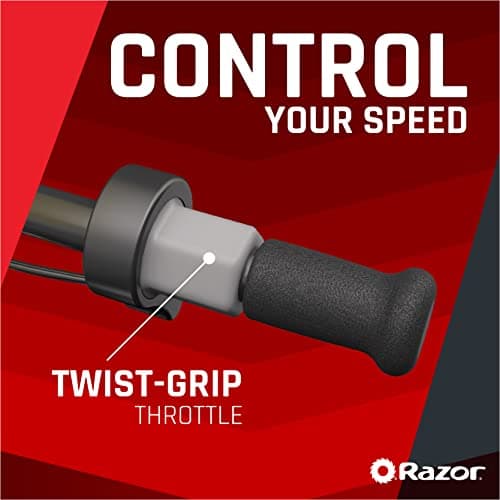 Razor MX125 Dirt Rocket Electric-Powered Bike with Authentic Motocross Geometry, Rear-Wheel Drive,100-watt, high-Torque, Chain-Driven Motor, for Kids 7+, Blue