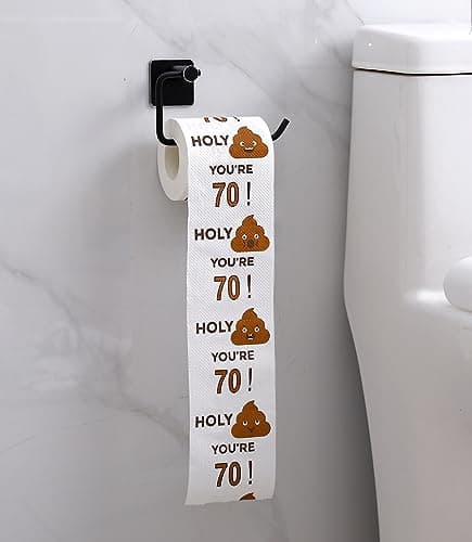 Happy Birthday Gifts for Boys Son and Girls - 3-Ply Funny Toilet Paper Roll, Birthday Toilet Paper Gag Funny Birthday Gift Novelty for Birthday Party Decorations Eighteenth Party Supplies (70th Years)