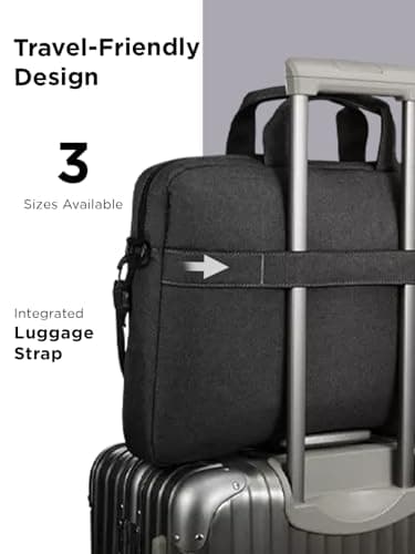 Lenovo Laptop Bag T210, Messenger Shoulder Bag for Laptop or Tablet, Sleek, Durable & Water-Repellent Fabric