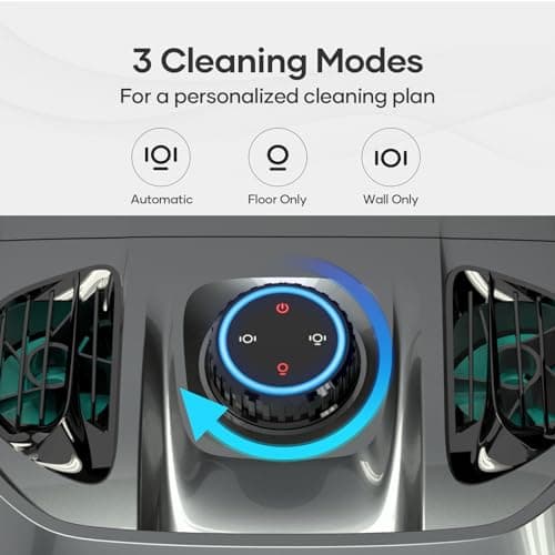 AIPER Cordless Robotic Pool Cleaner, WavePath Navigation, Wall-Climbing, Quad-Motor, 150 mins Runtime for Inground Pools up to 1,600 sq.ft, Seagull Pro ZT6002 (Renewed)