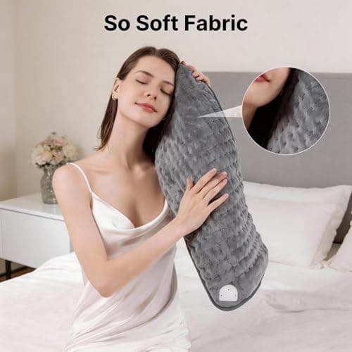 Heating Pad for Back, Neck, and Shoulder Pain Relief, Electric Heat Pad with 6 Heat Levels, Moist Heat Option, Auto Shut-Off, Birthday Christmas Gift for Women Men Mom Dad Grandma, Gift for her B0FL23X3DZ