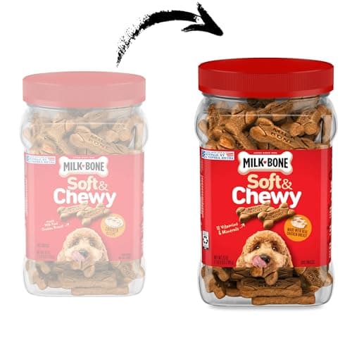 Milk-Bone Soft & Chewy Chicken Recipe Dog Treats, 25 Ounces (1 Count)