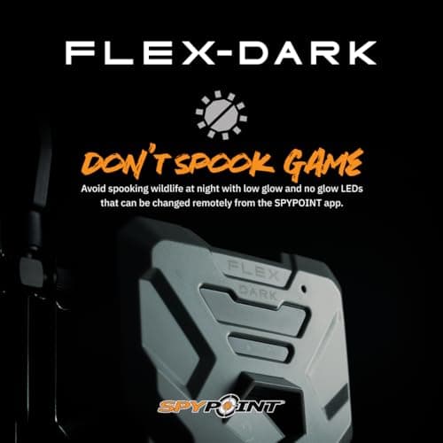 SPYPOINT Flex-Dark Twin Pack Cellular Trail Camera, 40MP Photos, 1080p Video + Sound, No-Glow Game Camera, Hunting Night Vision, Motion Activated,100ft Detection, No WiFi Needed Trail Cam