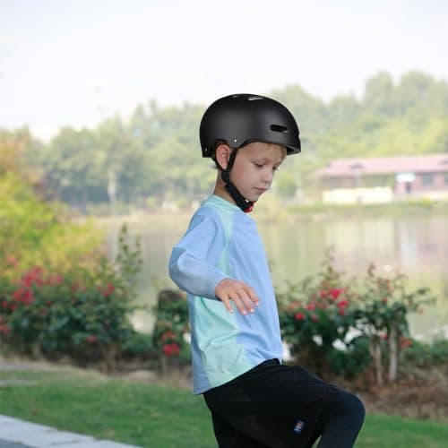 Skateboard Bike Helmet for Adults Women Men Youth Kids (2-3-5-8-14+ Years Boys Girls) - Lightweight Multi-Sport Adjustable Helmets for Bicycle Skateboard Scooter Skate Cycling