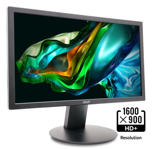 acer K202Q bi 19.5-inch Professional HD+ (1600 x 900) Monitor, 75Hz Refresh Rate, VESA Mountable, VisionCare Technologies, BlueLight Filter & Flickerless Technology (HDMI Port & VGA Port),Black