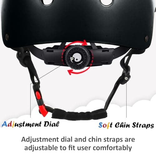Kids Bike Helmet, Adjustable and Multi-Sport, from Toddler to Youth, 3 Sizes