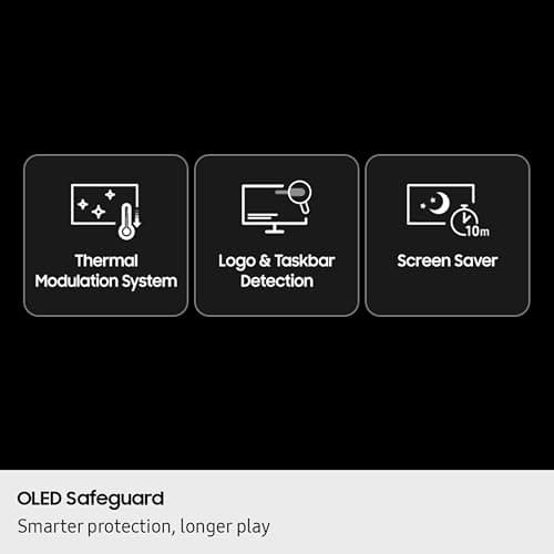 Samsung 27" Odyssey OLED G6 (G61SH) Gaming Monitor - QD-OLED, QHD (1440P), 240Hz, 0.03ms, Glare-Free, Pantone Validated, HDR10, Height-adjustable stand, OLED Safeguard, 3 Year Warranty, LS27HG612SNXZA