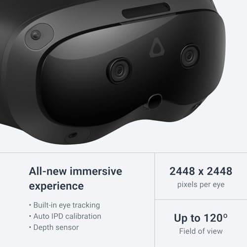 HTC Vive Focus Vision — Mixed Reality and PC VR Headset + Controllers — Consumer Edition